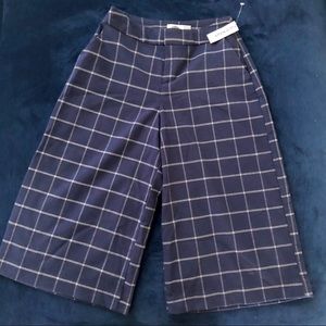 Old Navy Gingham Wide Leg Culottes Pants